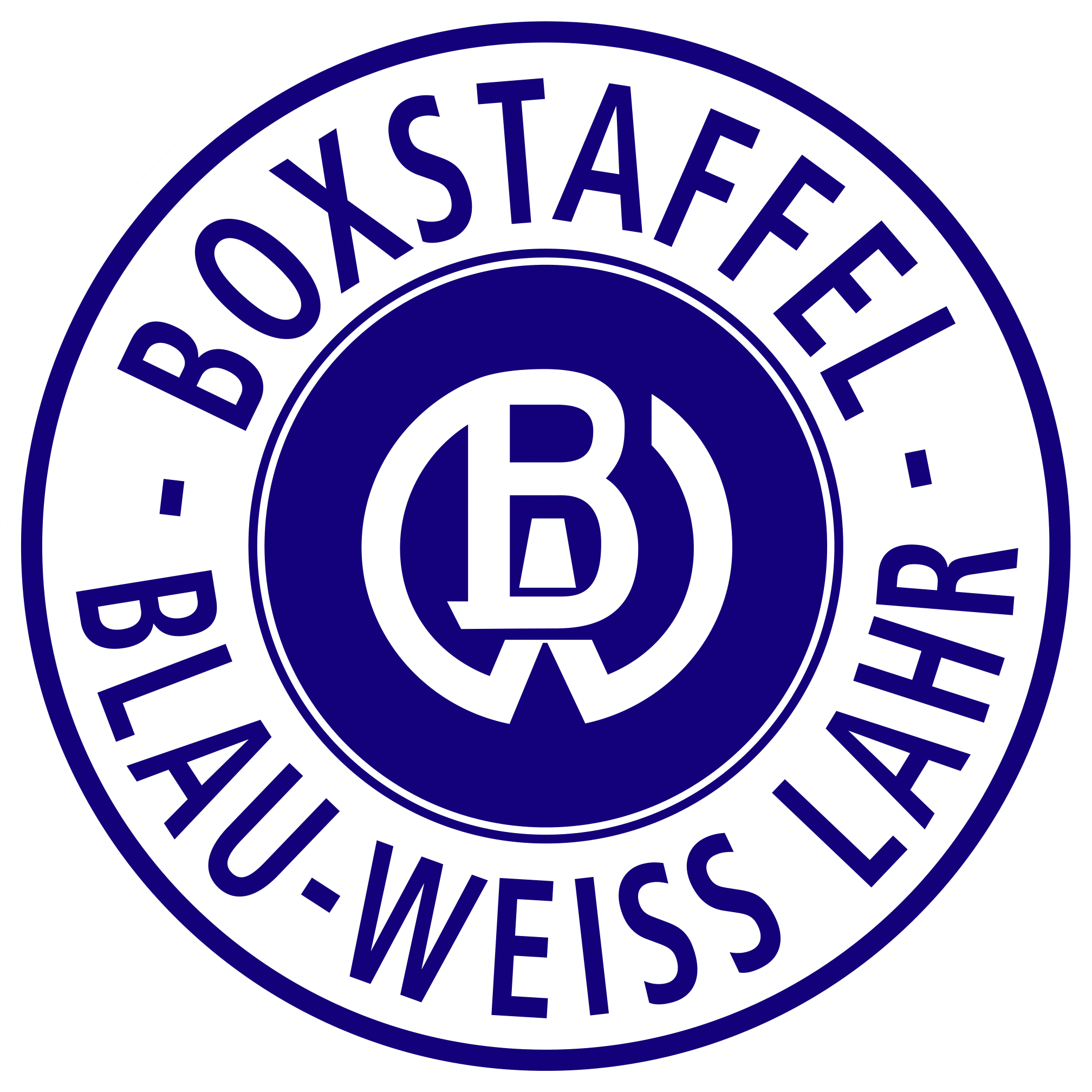 Boxstaffel Blau Weiß Lahr Logo