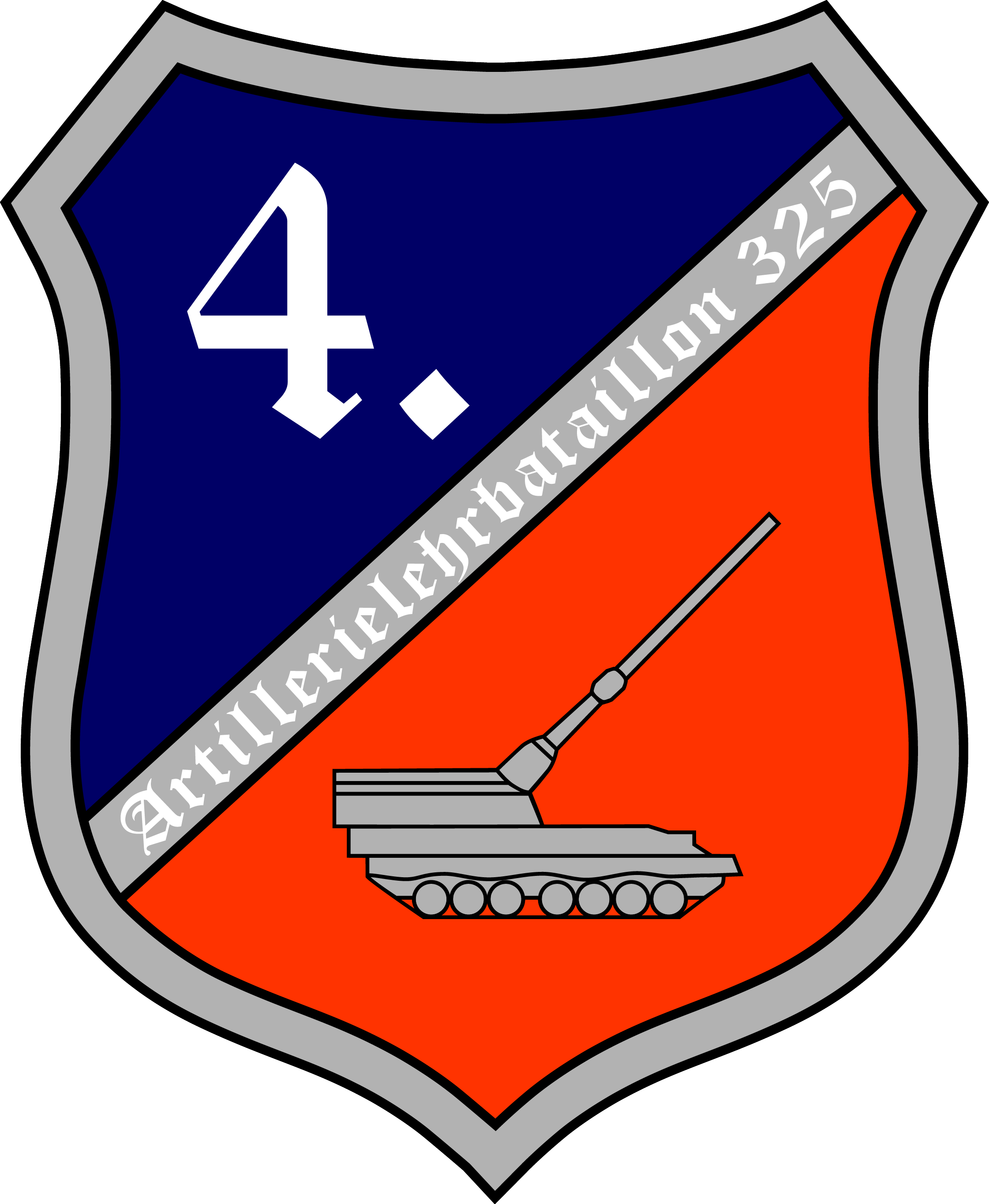 4./ArtLehrBtl 325 Munster Logo